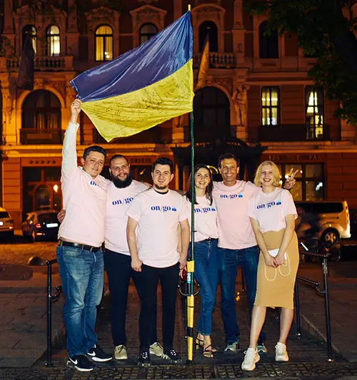 The On/go for Good team in Ukraine